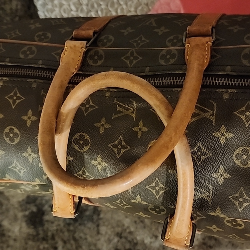 Louis Vuitton Brown Monogram Travel Bag-Authentic Sirius 55 Suitcase!! - Picture 12 of 16